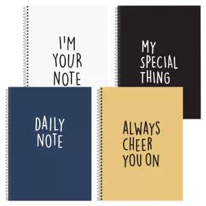 포포팬시 마이 노트 혼합 4권 두꺼운 학생 필기전용 줄공책 학교 공부 오답 연습장 신학기 공책