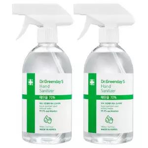 닥터그린데이에스 손소독제 스프레이형 뿌리는 소독제 500ml ISO인증 2개
