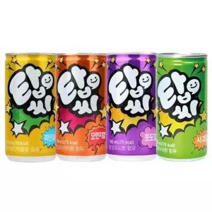 한번에먹자쇼핑몰 일화 탑씨 190ml 4종 혼합 / 오렌지향 8+파인애플향 8+포도향 7+사과향 7 / 총 30캔