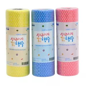 주방 빨아쓰는 일회용 행주 타올 1롤 50매/위생/타월/물행주/티슈/다회용/업소용/다용도/1회용/키친타올