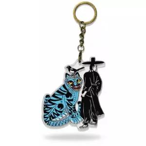 선비와 블루 호작도 까치호랑이 아크릴 키링 국내생산