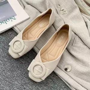 겨울 가을 하객룩 플랫 슈즈 단화 원피스 구두 패션