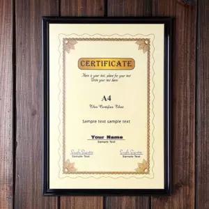 심플 허가 증 상장 액자 A4 블랙/액자틀/포토/사진/졸업/케이스/거실/사각/걸이/가족/인테리어/스냅/단증