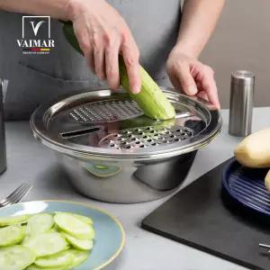 [바이마르] 4in1 멀티 스테인레스 채반 믹싱볼세트