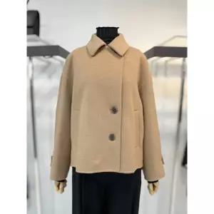[아이잗컬렉션]울 캐시미어 더블 하프코트 CRAA0CTH31 -DG