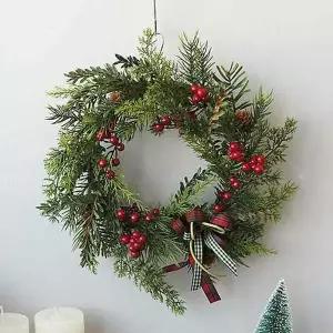 크리스마스 열매 리스 1P 벽장식 꾸미기 성탄절 소품