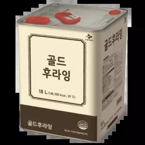 CJ (씨제이)골드 후라잉 대용량 식용유 대두유 콩기름 18L 안전포장