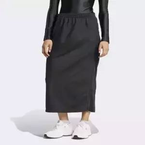 아디다스 adidas 파이어버드 집업 맥시 스커트 - 블랙 IW5518