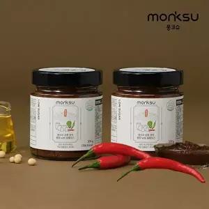 [몽크슈][몽크슈] 저당 무설탕 알룰로스 순창 전통 쌈장 200gx2