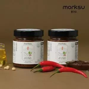 [몽크슈] 저당 무설탕 알룰로스 순창 전통 쌈장 200gx2