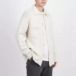 AURALEE COTTON LILY-YARN KNIT BLOUSON IVORY A24SB01CL) 코튼 릴리얀 니트 블루종)