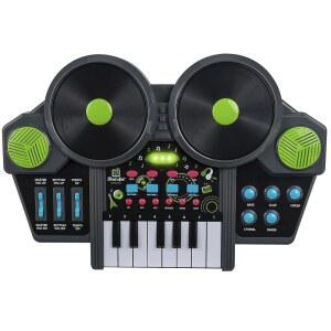 [미국배송] 퍼스트 액트 디스커버리 뮤지션 DJ 믹서 ASMR 생성기 - 맞춤형 비트 리믹스 사운드 드럼 추가 스크래치를 DJ처럼 만들어보세요! 초보자에게 적합하며 음악을 쉽고 재미있게 배울 수 있습니다