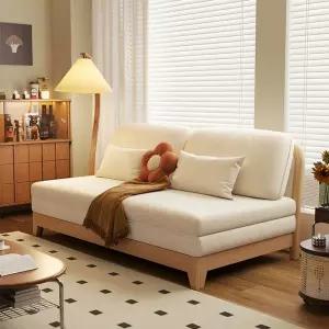 소파베드 접이식 쇼파베드 2인용 원목 패브릭 호텔 침대겸소파