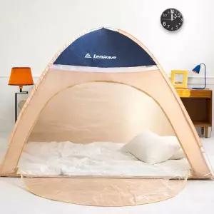 침대용 실내외 난방 텐트 외풍 차단 보온 유지 간편 설치 결로 완화 4계절용