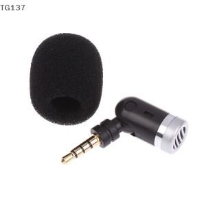 휴대용 메탈 3.5MM 마이크 Aux 모노 스테레오 4극 커패시턴스 미니 소형 호환 마이크(노트북 PC 스마트 호