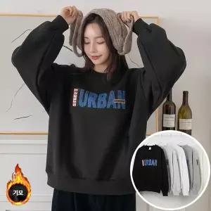 어반 맨투맨 긴팔 BOX 여성 오버핏 티셔츠 (5컬러) 박시핏 빅사이즈