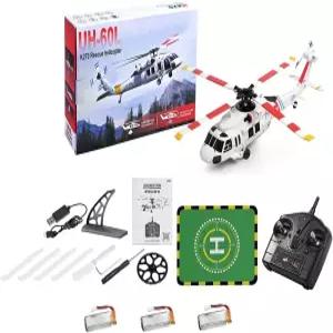 LHTXDIH WL K270 UH-60L 170급 2.4G 4채널 플라이바 없는 RC 헬리콥터 기압 고도계 포함 원격 조종 비행기