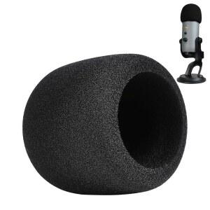 [미국배송] 블루 예티 및 프로 마이크용 팬택시 팝 필터/윈드스크린 플루오시브 필터링 히싱 노이즈를 위한 폼 마이크 커버