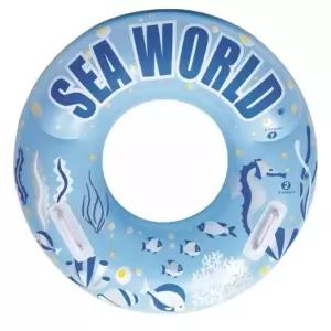 국내산 KC인증 씨월드 원형 손잡이 튜브 80cm 수영 물놀이 어린이 청소년 이