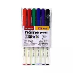 동아 유성 네임펜 6색 세트 개(1개입) (WFKFLP4)