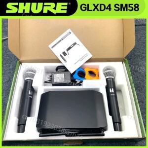 슈어 GLXD4 SM58 무선 2 핸드헬드 마이크 UHF 다이나믹 전문 파티 무대 노래방