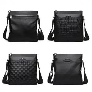 남성용 리얼 가죽 캐주얼 크로스백 66281