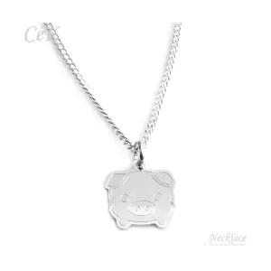 클루아조네코리아 키즈 은목걸이 스터링실버 돼지 각인가능 CeK Kids 8189KN