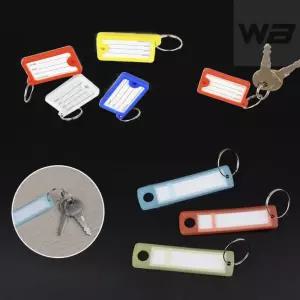 와볼샵 네임텍 키링 컬러랜덤 번호표 가방연결 이름표 종이교체 칼라