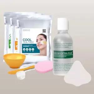 [린제이] 모델링팩 1kg+도구4종 10종 택1+피지연화제 세범+코팩시트20매