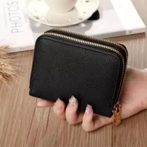 투지퍼 여성 카드지갑 명함 수납 고급형 다용도 미니지갑