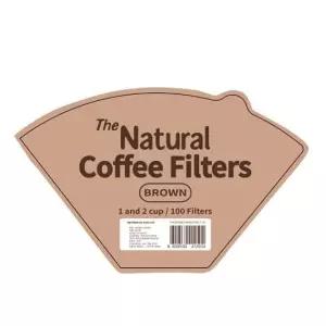 내추럴 커피 필터 2인 100P/가정/가게/매장/업소/드립/홈카페/원두/세트/다용도/다목적/멀티/취미/대용량