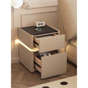스마트 협탁테이블 협탁서랍장 무드등 침대협탁 다기능 서랍장 블루투스 디자인 충전식 대리석