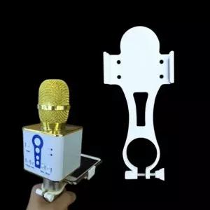 (통합색상 마이크걸이 스마트폰거치대)마이크걸이 스마트폰 거치대 노래방 블루투스 마이크 휴대폰거치대