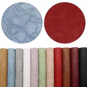 인조가죽시트지 가죽 수선패치 무광 PU 접착제 인조 3D 텍스처 꽃무늬 패브릭 패치 핸드메이드 가방 지갑