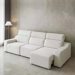 동서가구 릴랙션 슬라이딩 무빙 패브릭 리클라이너 4인 소파 DF926777