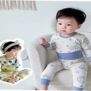 아기내의 네모스마일 아동 순면 배앓이방지 실내복 205281