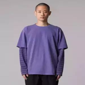 디키즈 dickies 가먼트 다이드 레이어드 롱슬리브 Purple