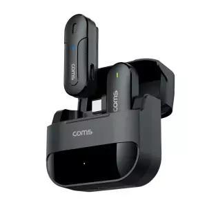 COMS C타입 무선 핀마이크 브이로그 유튜브 인터넷 방송용 강의용 촬영 장비 / 미니 클립 마이크 WISEVA345