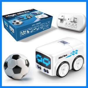 매직 RC 미니 버스 지능형 리모컨 제스처 감지 유도 추적 만화 자동차 스마트 애니메이션 차량 장난감