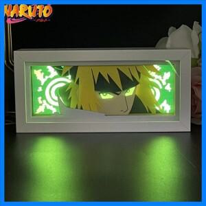 나루토 애니메이션 피규어 3D LED 무드등 이타치 우치하 사스케 하타케 카카시 종이 조각 조명 램프 방 꾸