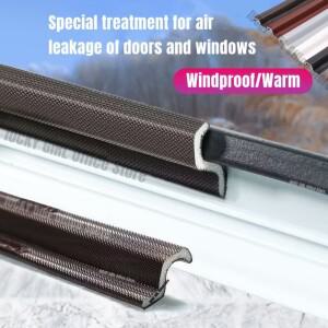6M 여닫이 창 문 씰링 스트립 S  방음 폼 테이프 날씨 스트리핑 방진 방풍 갭 필러