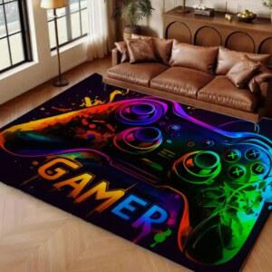 러그형 단열 카페트 플란넬 바닥 매트 플레이어 카펫 할로윈 컨트롤러 게임룸 패턴 게이밍 분위기 미끄럼 방지