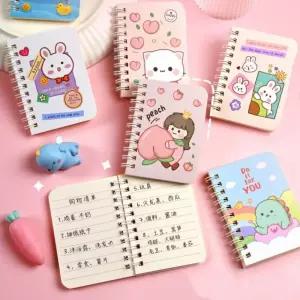 귀요미 캐릭터 수첩 스프링수첩 4종 메모수첩 메모장 미니노트