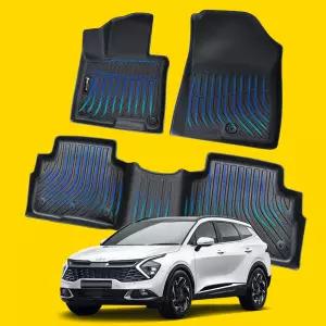 지엠지모터스 TPE카매트 자동차 바닥 발 매트 고무 입체 스포티지 NQ5 하이브리드 5인승, 1열+2열