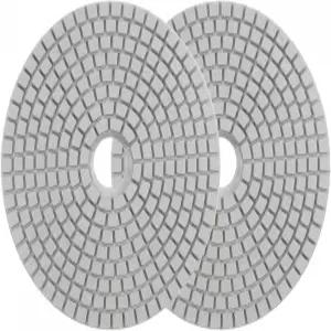 uxcell 다이아몬드 광택 패드 5인치 3000방 습식/건식 연마 석재 콘크리트 대리석 조리대 바닥용 2개입