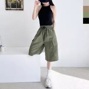 GSS NP52W 여자후디 카고반바지 Lkt9+9aEx