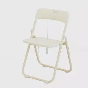 이지 사각 접이식의자 화이트 1개