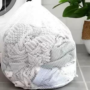 메쉬 끈조절 세탁망 세탁 주머니 세탁기 액세서리 소품 의류 보호 형망 무선 가방 재료 손