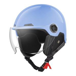 모터사이클 헬멧 DOT 인증, 독일 스타일 하프 전기 자전거 스쿠터, 앞유리 안경 장착 남녀용 쿨 레트로