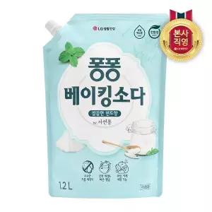 [엘지생활건강]퐁퐁 주방세제 베이킹소다 리필형 1.2L